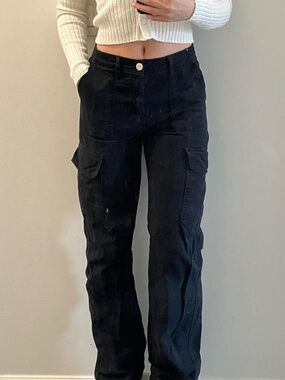 Zara Black Cargo Pants
